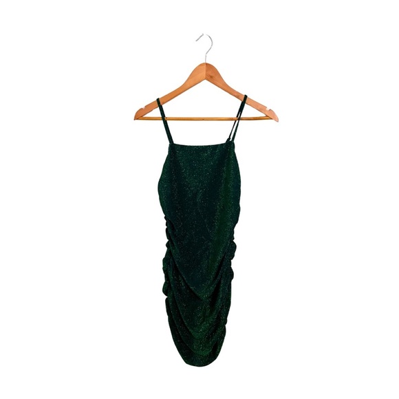 None Dresses & Skirts - Glitter Party Green Dress